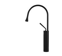 GSJNHY Robinets de lavabo Robinet de lavabo en Laiton brossé, Nouveau Style Goutte, robinets de Salle de Bains, mitigeur Chaud-Froid, robinets de Cascade pivotants à 360 degrés (Color : Black High)