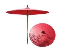 GSKDZG 2m Parasol De Jardin En Bambou Ombrelle De Terrasse, 36 Baleines En Bambou, Parasol De Plage En Plein Air, Protection Solaire, Imperméable, Rond