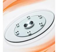 GSKFXJ 80 100cm Plateau De Service Rotatif Lazy Susan Assiette De Service en Verre Trempé Grande Plateau Tournant De Table pour Table À Manger(37in/95cm)