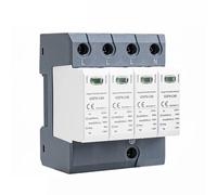GSP9 4 pôles parasurtenseur 20KA-40KA SPD AC275V AC385V 400V 440V SPD maison parasurtenseur 3P + N Rail Din 1 pièces(4P AC385V 40KA)
