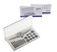 GSR PROFI Set de tarauds miniatures | 30 pièces | Métrique | Tarauds HSS-G M1-M2,5 | Filières métriques | Porte-filières | Bagues réductrices | Idéal pour le modélisme