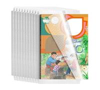Gsrhzd Protege Livre, 10 Pièces Couvre Livre Adhesif Transparent, Transparent et Réglable Couvre Livre, Imperméable Protege Cahier, pour le Bureau à Domicile de Lécole, A4