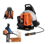 GSSHAYAKJ Souffleur à essence 63 CC 2,7 kW 2 temps sac à dos | 0,3 m³/s - Souffleur arrière avec réservoir de 1,8 l - Refroidissement par air et bretelles - 6800 tr/min - Pour feuilles