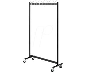 GST HAKU 20593 - Porte-manteaux à roulettes 20593 métal noir 18 crochets 103,0 x