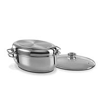 Cocotte Daubière Double Rôtissoire Inox Induction 38 x 25 cm GSW