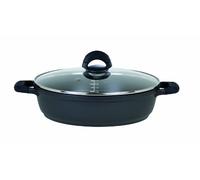 GSW 4581 SilcoGUSS Cocotte Noir, Noir/Transparent, 24 cm