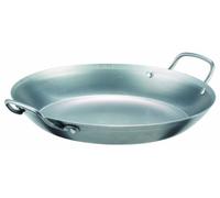 GSW 8606 GastroTraditionell Lyoner Poêle à Paella en Fer, Gris, 34 cm