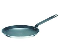 GSW 860925 Gastro Traditionnel Lyonnaise de poêle à crêpes Aluminium, Argent/Noir, 26 cm