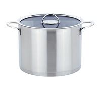 GSW 893268 Elegance Tout Bouilloire avec Couvercle en Verre 26 cm/Env. 10 L, Acier Inoxydable, Argent, 40 x 27,5 x 21,5 cm, 2 unités
