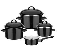 GSW Black & White 255134 Lot de 7 marmites