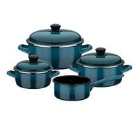 GSW Blue Shadow 190107 Lot de 7 casseroles en acier émaillé