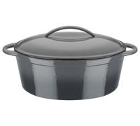 GSW Cocotte en fonte massive GREY SHADOW 33 x 25 cm Ovale Induction Gris – neuve