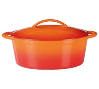 GSW Cocotte, braisière ou tajine en fonte (orange, 33 x 25 cm)