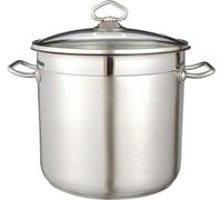GSW Jumbotopf Profi 30x24cm, Acier inoxydable, Verre, Argent - avec 17 litres