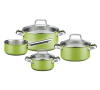 GSW Magic de Pot de 4 pièces de Couleur, Acier Inoxydable, Green, 4 pièces