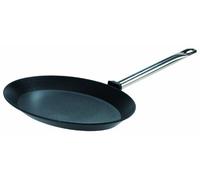 Poêle à poisson 40x28 en fonte d´aluminium revêtue TITANIUM Gastro Manche Inox GSW