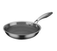 GSW Poêle à frire en acier inoxydable Poêle à induction Tri-Ply Gastro Ø 24 cm Argent Inoxxa Black