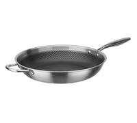 Gastro Inoxxa Black GSW Poêle inox tri-plis + Revêtement maillage acier antiadhésif D36 cm