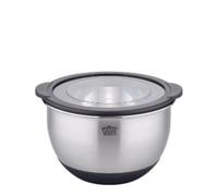 GSW Primo Bol de service 16 cm en acier inoxydable de qualité supérieure avec couvercle hermétique 1,2 l Argenté