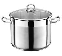 GSW Marmite traiteur Profi Jumbotopf 30x24cm Acier inoxydable verre 17 L Argent Induction