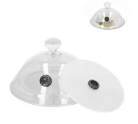 Gsycle Couvercle De Dôme pour Fumeur, Cloche Fumoir Dôme en Verre Acrylique Transparent, Couvercle De Dôme De Cloche De Fumeur, Couverture Dôme Horloge Fumeur Couvercle De Dôme pour Cuisine Fumée