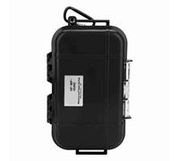 Gsycle Étui de Rangement Antichoc de Survie en Plein air, boîtier de boîte sèche Conteneur de boîte de Transport hermétique pour Camping en Plein air, 19 * 12 * 5cm (Black)