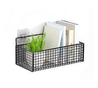 Gsycle Paniers Suspendus, 27x15x9cm Percer Gratuitement Paniers De Rangement en Métal Paniers Muraux en Fil Métallique Panier À Épices pour Organiser Le Cuisine Armoires Garde-Manger