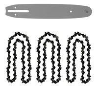 GT GARDEN - Guide 10 pouces (26 cm) avec lot de 3 chaînes 40 maillons pour tronçonneuse élagueuse 25 cm3