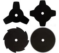 GT Garden Lot de 4 Lames pour débroussailleuse et Multifonction 4 en 1