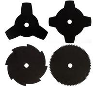 GT GARDEN - Lot de 4 lames pour débroussailleuse et multifonction 4 en 1