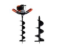 GT GARDEN - Tarière thermique 52 cm3 + mèches 150 et 250 mm
