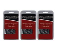 GT MARKET - Lot de chaînes 3/8', 1.3 mm, 56 maillons - Compatible tronçonneuses HUSQVARNA