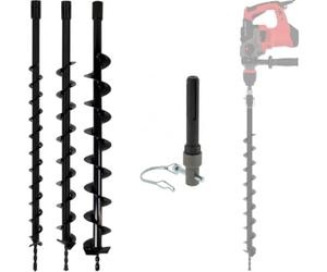 GT Market Lot de mèches de tarière Ø 40, 60 et 80 mm avec Adaptateur perceuse et perforateur SDS-Max