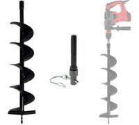 GT MARKET - Mèche de tarière Ø 150 mm avec adaptateur pour perceuse et perforateur SDS-max