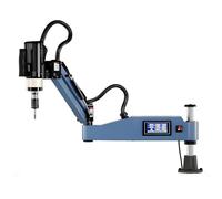 GTANND Machine à tarauder électrique M3-M16, Bras de taraudage 1-312 TR/Min, 8 Pinces Standard nationales, Bras Universel 360°, servomoteur, perceuse à tarauder