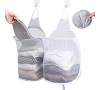 GTDOOCE Panier à Linge Pliable Suspendu, 2pcs Popup Laundry Basket, Panière à Linge Sale Mural En Engrener Avec Poignée Pour Maison, Hôtel, Voyage, Chambre à Coucher, Salle De Bain. (30x40cm)