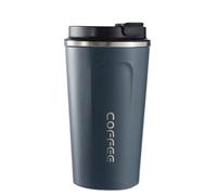 Gteller Tasse de voyage en acier inoxydable, gobelet isotherme à vide à double paroi en acier inoxydable avec couvercle (bleu, 500 ml)