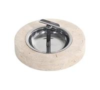 GTHTUHFD Cendrier Rond Moderne en Marbre, Idéal pour La Décoration De Votre Salon Ou Table Basse. Convient Également pour Une Utilisation en Terrasse.,G