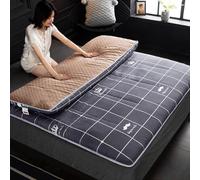 GTHTUHFD Matelas futon double japonais - tapis de sol pliable doux tapis de camping antidérapant respirant et portable Sp Solut pour la maison dortoir voyage table de repos, 2-90 x 200