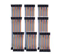 GTIWUNG 360Pcs Jumper Wires 40P 40Pin Cable Electronique Ribbon Cables Kit Câbles Breadboard Fil de Cavalier 24AWG,10cm&20cm&30cm,10 Couleur,Mâle vers Femelle&MâleversMâle& Femelle vers Femelle