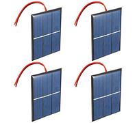 GTIWUNG Ensemble de 4 pièces 1.5V 0.65W 60X80mm Micro Mini Panneau Solaire Cellules pour l'énergie de l'énergie Solaire, Accueil Bricolage, Projets Scientifiques - Jouets - Chargeur de batterie