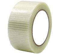 GTIWUNG Ruban Adhésif en Fibre de Verre - Renforcement et Cerclage, Bande Renforcée, Armé, Filament d'Emballage - 5cm x 50m, Transparent