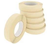 GTKWEX LOT DE 6 RUBANS DE MASQUAGE PEINTURE 50 M - 300 M AU TOTAL | RUBAN DE PEINTRE POUR PEINTURE, PROTECTION ET DÉLIMITATION | ADHÉSION FORTE, RETRAIT FACILE SANS RÉSIDUS (24mm)
