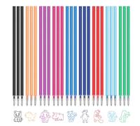 GTNCE Lot de 27 recharges de rechange compatibles avec Legami, 9 couleurs (3 stylos chacune), avec encre effaçable, 0,5 mm, recharge pour notes, croquis et journaling