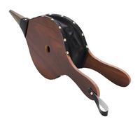 Gtongoko Soufflet de cheminée 48,3 x 19,1 cm pour intérieur et extérieur, camping, barbecue, bois, souffleur à main, outils de pompe, barbecue, accessoires avec sangle de suspension, marron