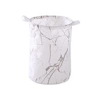 GTOULHH Panier de Rangement Panier À Linge Sale en Lin De Coton Pliable Lavable Rond Étanche Organisateur Seau Laundry Basket(C)