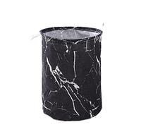 GTOULHH Panier de Rangement Panier À Linge Sale en Lin De Coton Pliable Lavable Rond Étanche Organisateur Seau Laundry Basket(A)