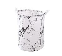 GTOULHH Panier de Rangement Panier À Linge Sale en Lin De Coton Pliable Lavable Rond Étanche Organisateur Seau Laundry Basket(B)