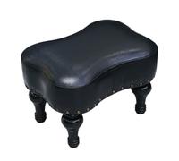 GTOULHH Pouf Ottoman Tabouret de Maquillage Petit Repose-Pieds, Tabouret Bas for La Décoration De L'entrée Et du Salon Repose-Pieds(Black)