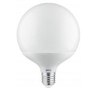 Lampe LED GTV globe E27 3000K blanc chaud, lumineuse - sans scintillement, durable - pour éclairage intérieur maison et bureau